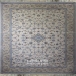 فرش ماشینی کلاسیک طرح DM011 نمونه 3 بژ 1200 شانه پلی استر-اکرلیک آپادانا