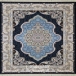 فرش ماشینی کلاسیک طرح HBB19 سرمه ای (خاکی آبی) 1200 شانه پلی استر-اکرلیک آپادانا