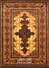 طرح 734 رنگ نارنجی 420 شانه پلی استر فیلامنت طرح 734 رنگ نارنجی 420 شانه پلی استر فیلامنت